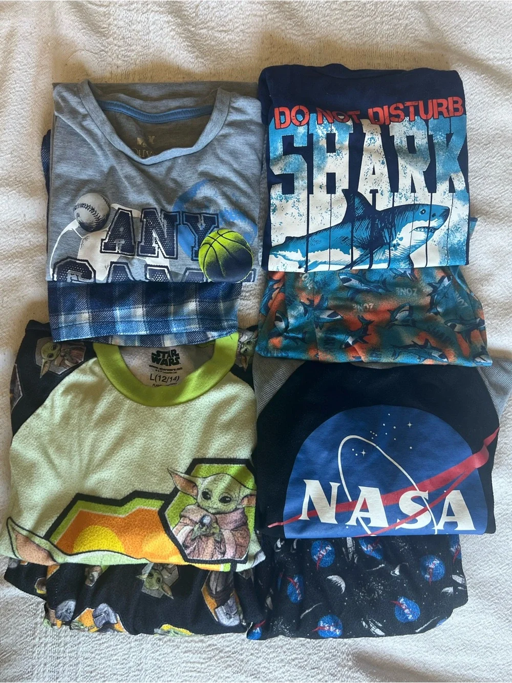 Boys Pajama Bundle All Size 12/14